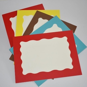 包邮10个简易八开卡纸画框 彩色厚纸相框裱儿童画8k4看水粉剪纸