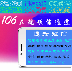 短信群器1069短信代短信群软件短信验证接口106短信通知验证服务