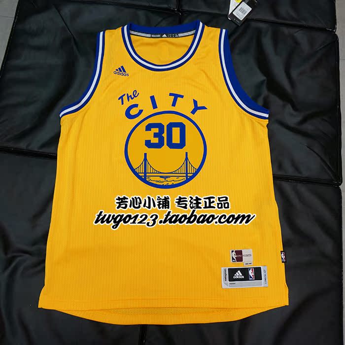 现货adidas 库里curry 勇士30 复古the city sw球衣as8131