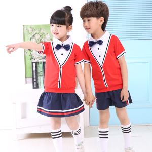 小学校服夏装运动图片