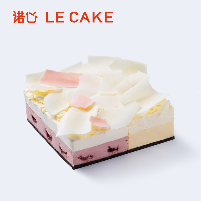 诺心lecake雪域粉爱拍档蛋糕·浓4.9情人节纪念日奶油生日蛋糕