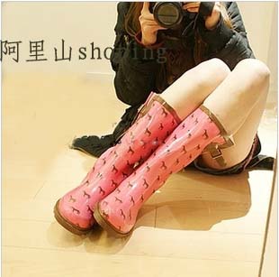 品牌时尚舒适女士雨靴 雨鞋水鞋成人女式韩版高筒中筒雨鞋