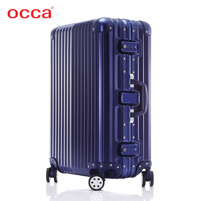 OCCA-子品牌verry铝镁合金时尚拉杆箱  蓝色少量现货 售完即止