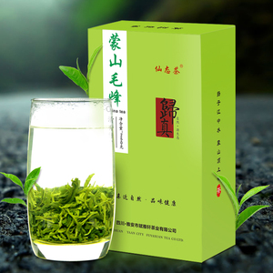 钓鱼人茶业蒙山毛峰绿茶2018新茶叶散装明前雅安蒙顶山茶500g