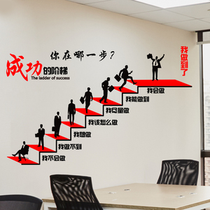 class=h>的 /span>阶梯公司单位背景墙贴纸办公室装饰企业文化墙励志