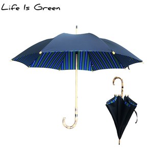 竹木长柄晴雨伞定制 span class=h>双层 /span> span class=h>伞布 