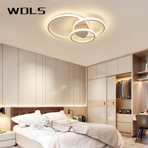 主卧室灯简约现代大气圆形led吸顶灯温馨创意个性小    房间灯具