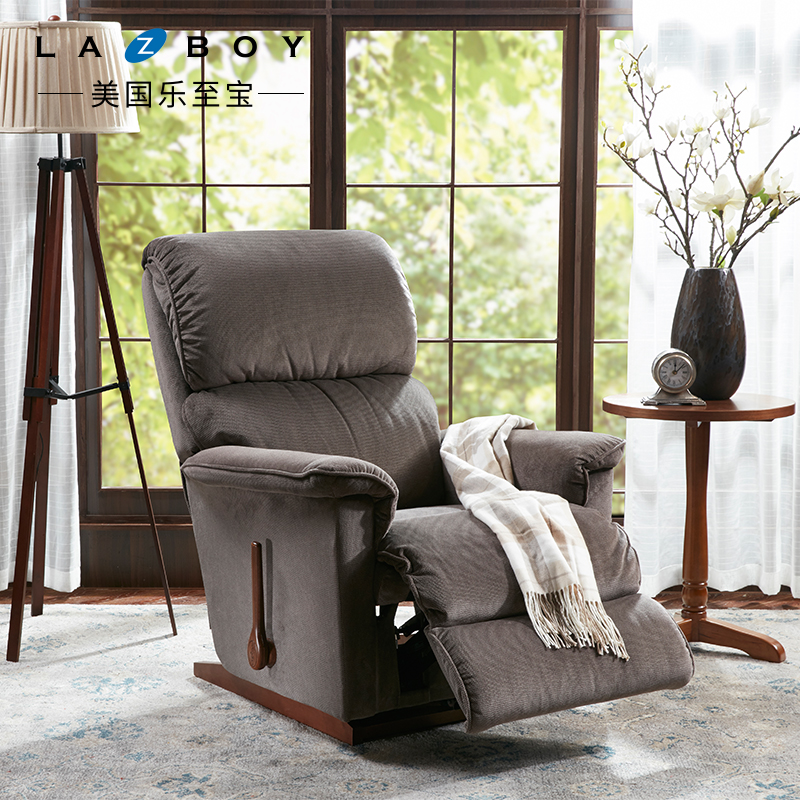 LAZBOY乐至宝功能沙发美式卧室小型简约原装进口布艺单人椅LZ.552