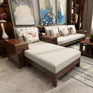 实木沙发带抽屉组合客厅价格