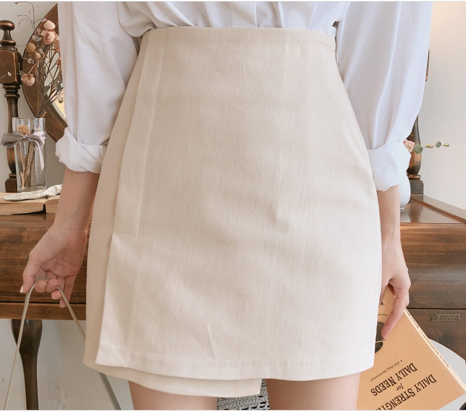 甜酒家 韩国官网正品代购melted甜美显瘦不规则短裙半身裙1.31