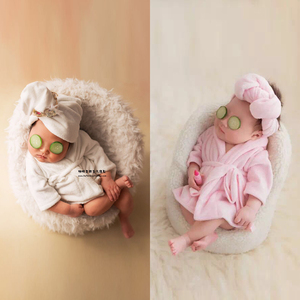 新生儿摄影道具满月新生儿摄影服装服饰宝宝拍照服装百天满月浴袍