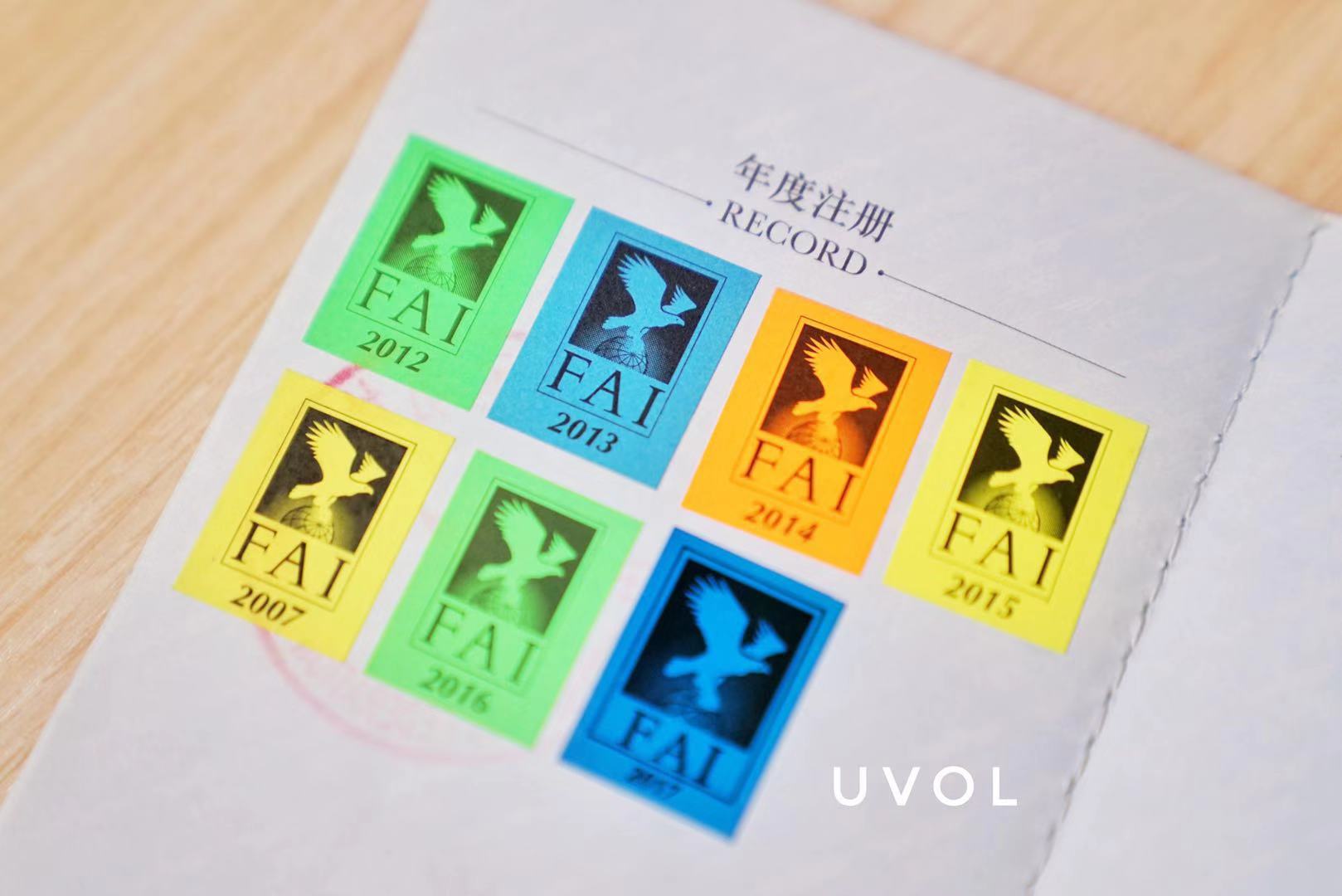 【UVOL】滑翔伞周边 | ASFC飞行会员证2019年度贴花 （售罄）