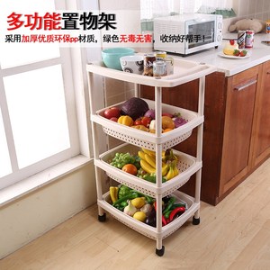 蔬菜架 span class=h>水果 /span>菜篮架子厨房置物架收纳储物架移动