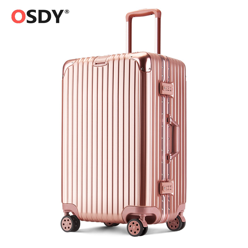 OSDY行李箱大容量女韩版加厚铝框拉杆箱26万向轮29寸男皮箱旅行箱