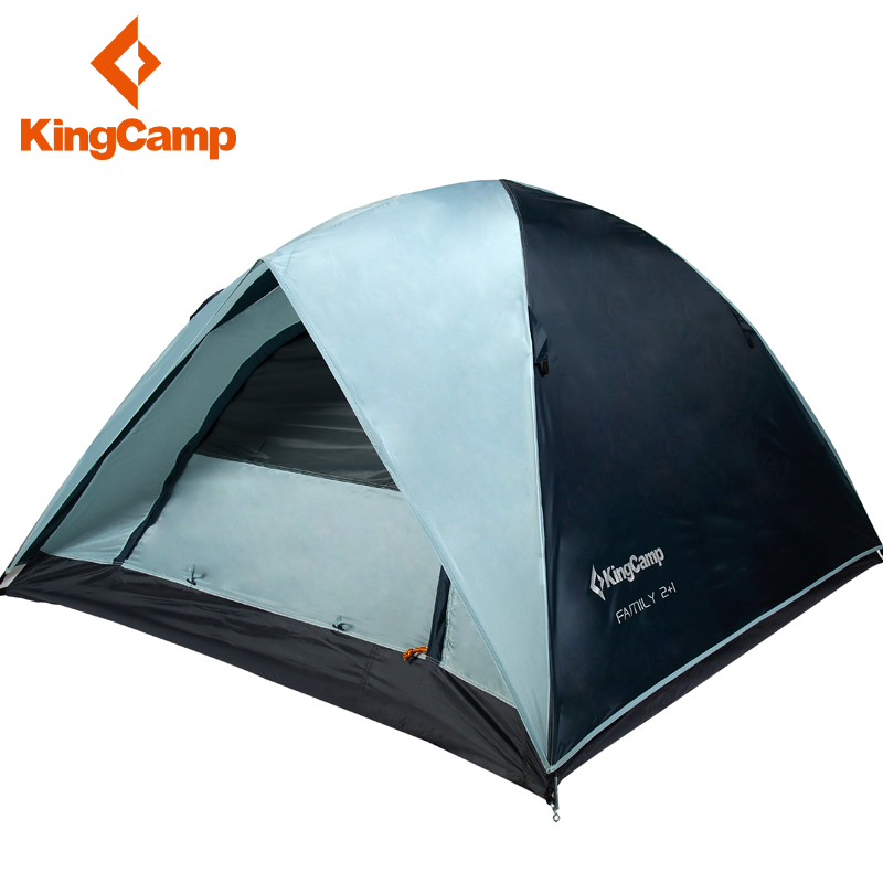 KingCamp帐篷户外露营家庭3-4人野营军折叠防雨