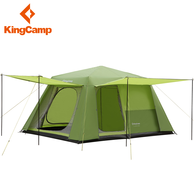 KingCamp帐篷户外全自动车载家庭野外露营8人二室一厅KT3098