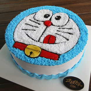 米帝欧北京市同城配送新鲜生日蛋糕免费速递创意 机器猫 哆啦a梦
