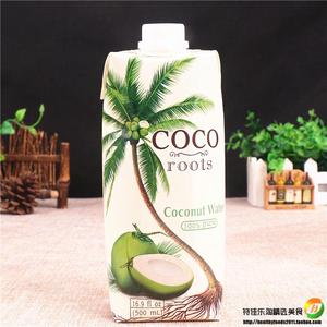 包邮 越南进口coco roots 淳越原味椰子水500ml 椰汁饮品果味饮料