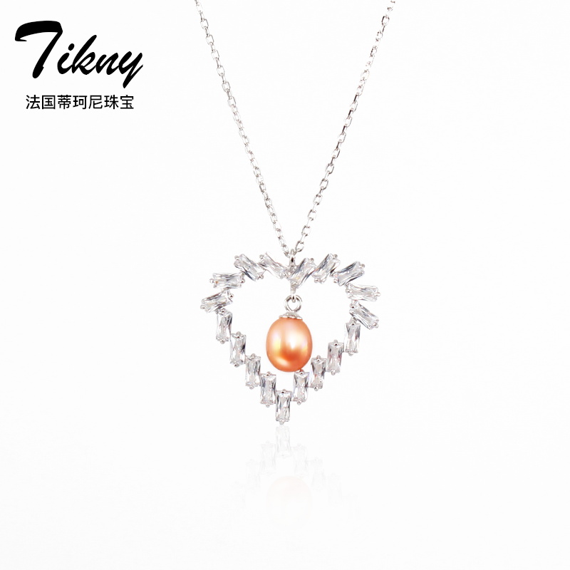法国轻奢珠宝品牌Tikny蒂珂尼淡水珍珠925银项链【戴妃系列】