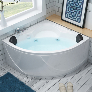 浴缸亚克力三角弧形扇形浴盆成人儿童老人盆泡澡0.8米0.9米1米1.