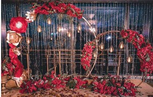 大型铁艺圆环拱门四件套花门户外草坪婚礼婚庆道具星空婚礼圆环铁艺拱门