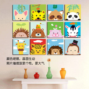 diy数字 span class=h></p></a>油画 /span>油彩画手绘儿童卡通客厅填色装饰画