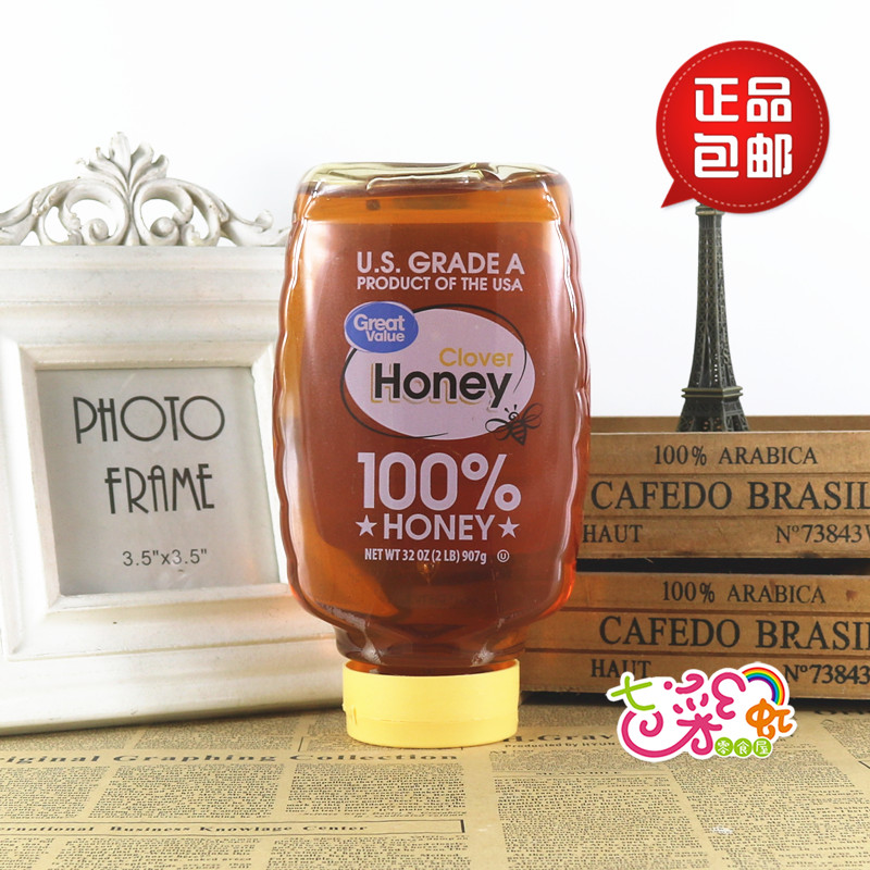 沃尔玛 美国进口 惠宜 三叶草 蜂蜜 907g  一级100%纯蜂蜜