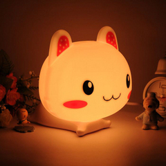 卡通莱福猫台灯 迷你可调光台灯 儿童房灯 可爱床头小夜灯
