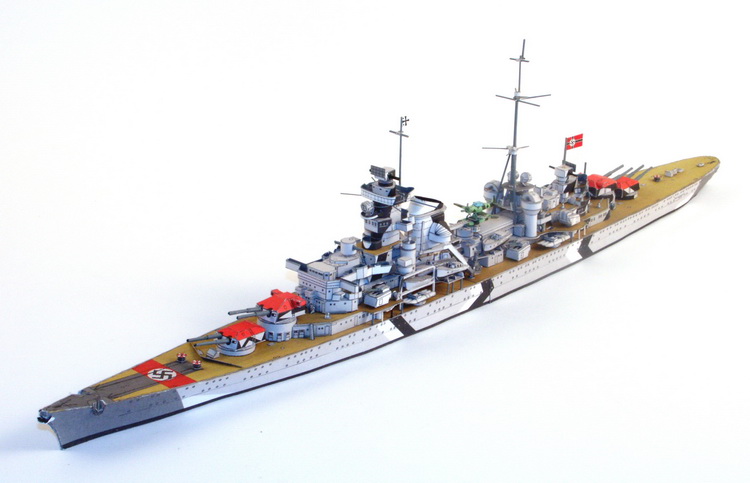 【高仿】jsc 040 德国欧根亲王号重巡洋舰 纸仙儿纸模型|军事