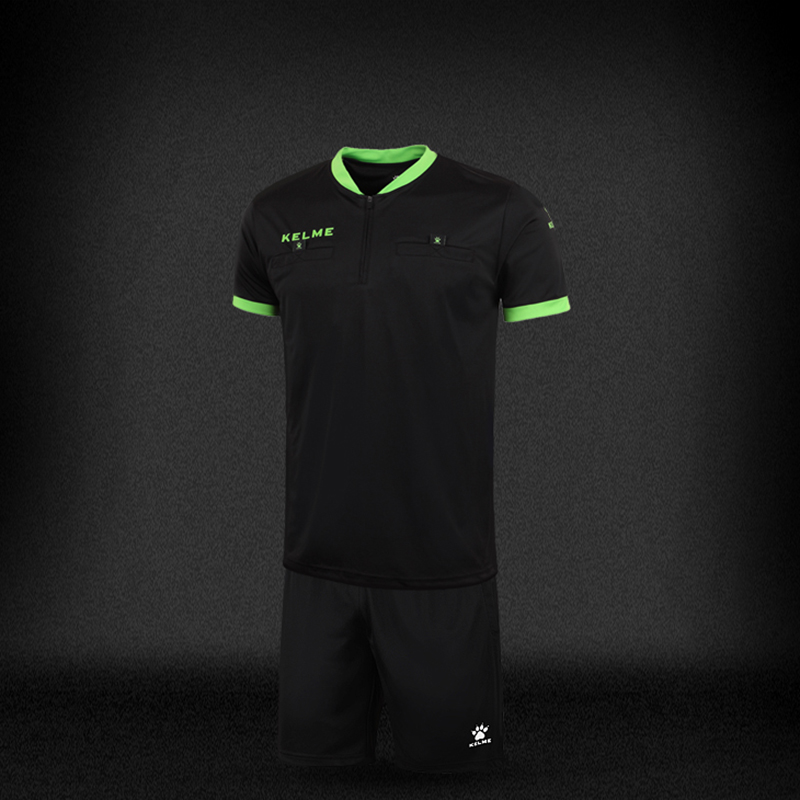 KELME卡尔美 2014足球裁判服套装 专业纯色足球比赛裁判球衣装备