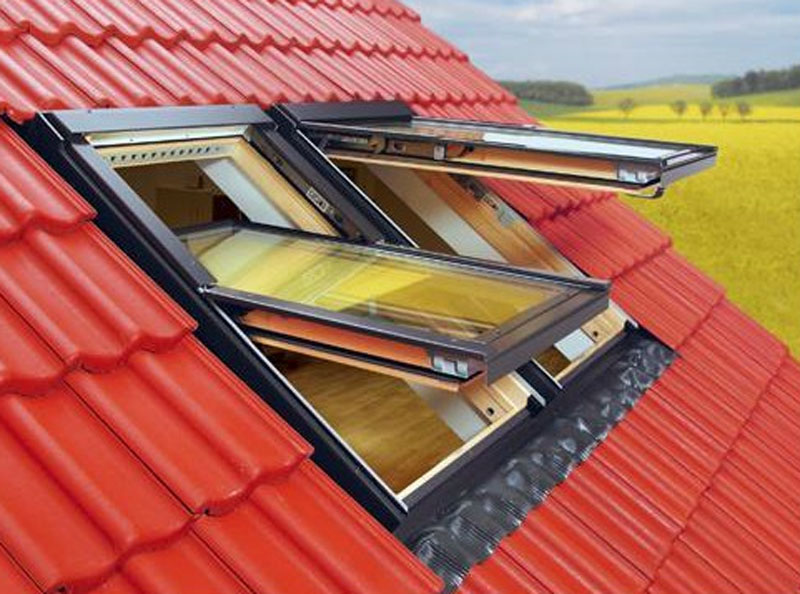 特价阁楼屋顶天窗 阳光房铝木合金斜屋顶天窗电动手动窗钢化玻璃