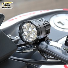 正品摩托车LED射灯改装流氓辅助大灯外置超亮防水越野跑车前照灯