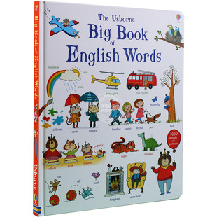 现货 英文原版 big book of english words 英语单词彩色词汇图解 3-6