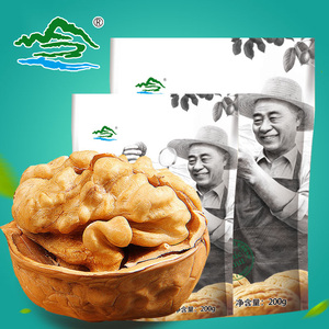 绿岭有机薄皮核桃200g*2袋手剥核桃新货孕妇零食原味干果坚果炒货核桃