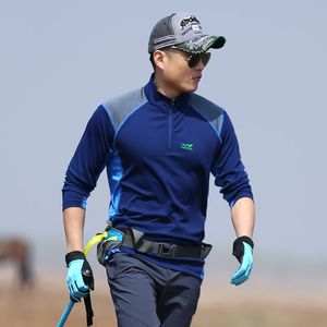 户外新款男式速干长袖T恤透气耐磨吸汗徒步防晒上衣休闲汗衫快干速干衣男