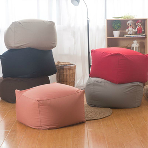 懒人沙发豆袋创意无印沙发全棉舒适布艺单人卧室懒人椅豆沙榻榻米