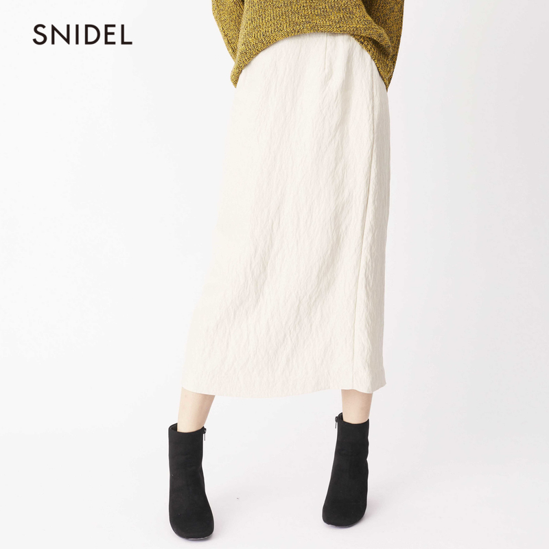 SNIDEL春夏 时尚纯色包臀半身裙SWFS181159