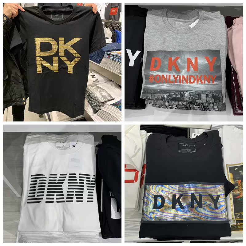 纽约大宝 DKNY/唐可娜儿 男 夏圆领字母logo印花短袖T恤 多款合集