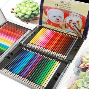 铅笔秀普铁盒装48色油性彩铅36色24色12色绘画彩铅秘密涂色花园 span