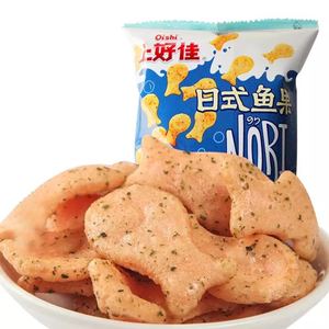 5包上好佳日式 span class=h>鱼/span>果海苔味甜辣味薯片 休闲零食