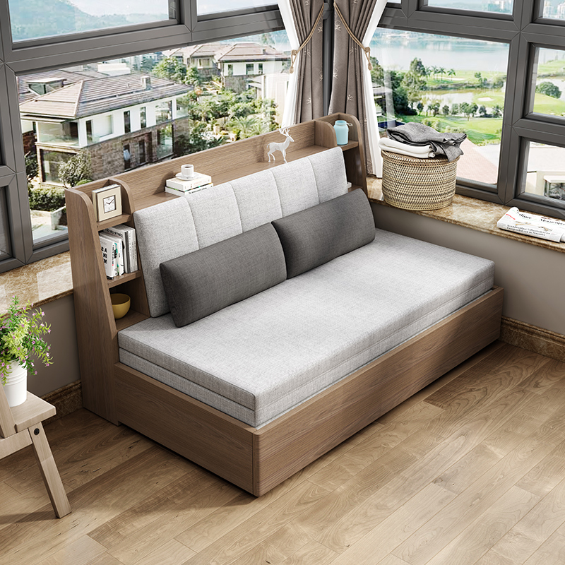 多功能沙发床两用可折叠小户型三双人客厅简约现代简易伸缩推拉床