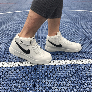 nike air force1空军一号 女鞋男子经典款白黑高帮休闲板鞋315123