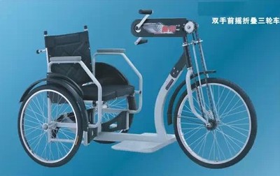手摇成人代步车助力车人力三轮车老年人手动轮椅车折叠轻便非电动