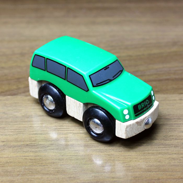 正品散货 BRIO绿色吉普车 兼容宜家木质托马斯 米兔轨道