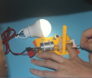 包邮科普益智玩具小微型手摇发电机直流发电机小学生科技比赛