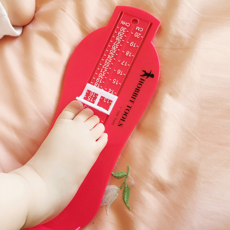 婴儿宝宝买鞋量脚器小孩脚长测量器儿童量脚尺妈妈网购小工具20cm