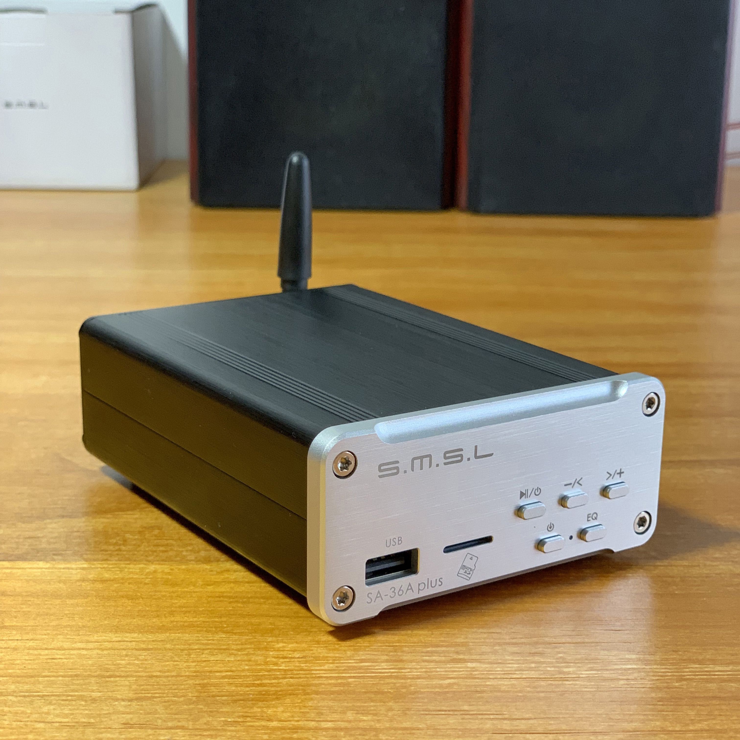 SMSL双木三林小型迷你蓝牙数字D类USB功放机家用解码器大功率30W