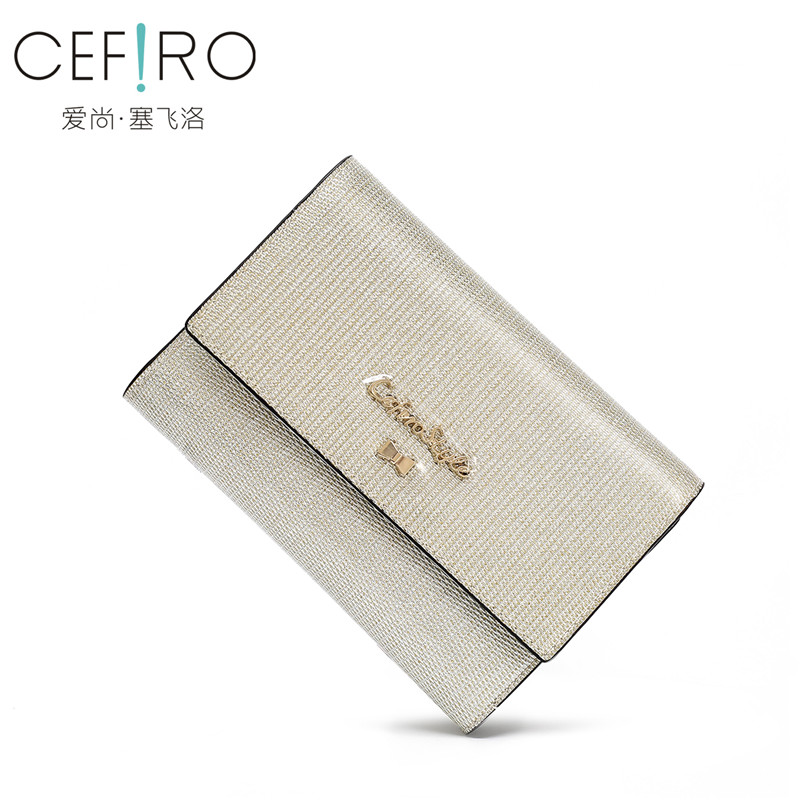 CEFIRO/塞飞洛银光面短款钱包多功能钱夹横款JE3681-423A