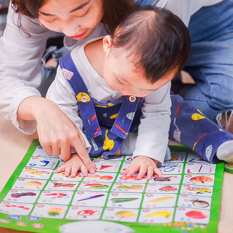 乐乐鱼儿童早教汉语拼音有声挂图宝宝声母韵母整体认读音节表挂图