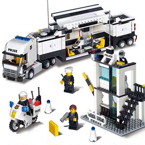 拼装玩具城市卡车运输货车男孩兼容乐高组装模型小型大童益智积木